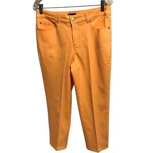 Charter Club Capris Cotton All Over Stretch in Apricot Orange Women's Size 8